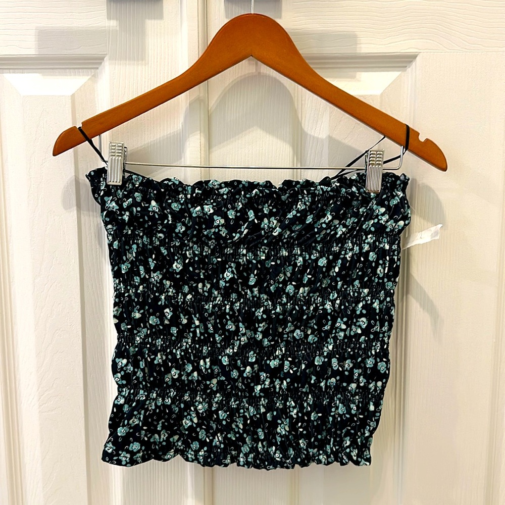 NWOT Bishop + Young floral tube top in sz small